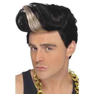 Smiffys Mens 90s Rapper Wig / Black